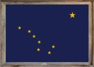 Framed Alaska Flag