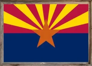 Framed Arizona Flag