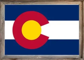 Framed Colorado Flag