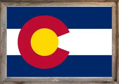 Framed Colorado Flag
