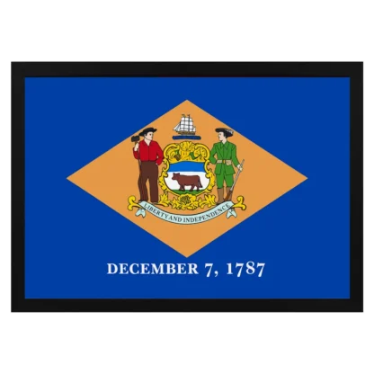 Framed Delaware Flag - Image 3
