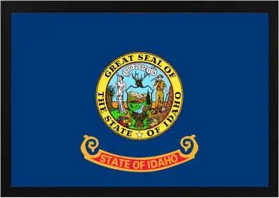 Framed Idaho Flag 3 Framed Idaho Flag - Image 3