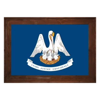 Framed Louisiana Flag - Image 2