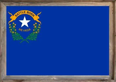 Framed Nevada Flag 1 Framed Nevada Flag