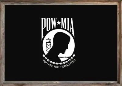 Framed POW-MIA Flag