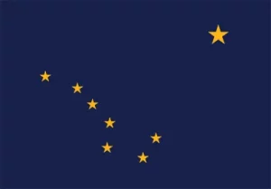 In Text Alaska Flag
