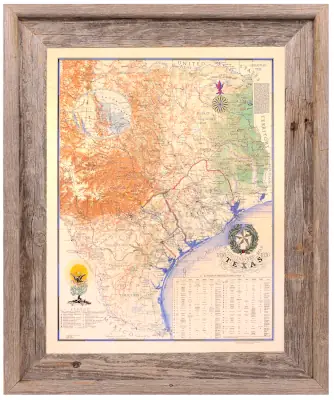 1836 Texas Map