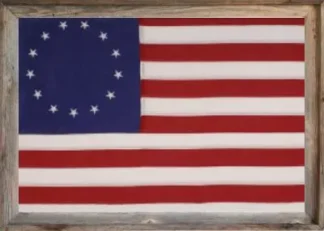 Framed Betsy Ross Flag