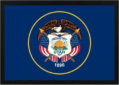 Framed Utah Flag 3 Framed Utah Flag - Image 3