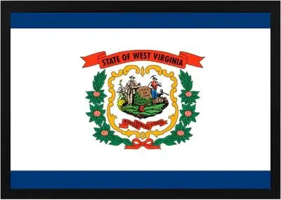 Framed West Virginia Flag 3 Framed West Virginia Flag - Image 3