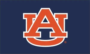 Auburn University with Blue Background