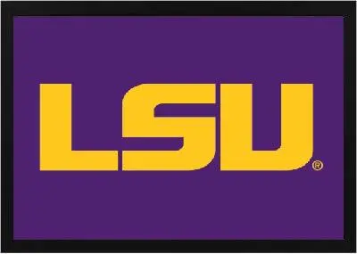 Framed Purple LSU Flag 3 Framed Purple LSU Flag - Image 3