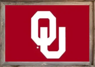 Framed OU Flag