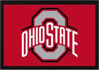 Framed Ohio State University Flag 3 Framed Ohio State University Flag - Image 3