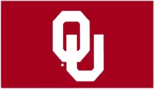 Oklahoma University White with Red Background
