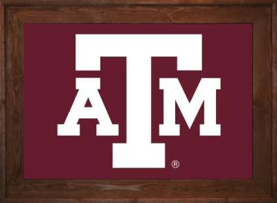 Framed Texas Aggie Flag 2 Texas A&M Flag Dark