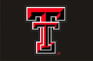 Texas Tech University Red with Black Background