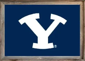 Framed BYU Flag