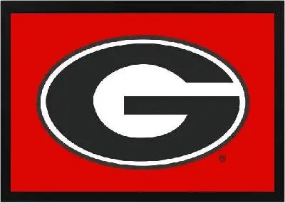 Framed Georgia University Flag 3 Framed Georgia University Flag Black