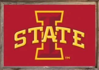 Framed Iowa State University Flag
