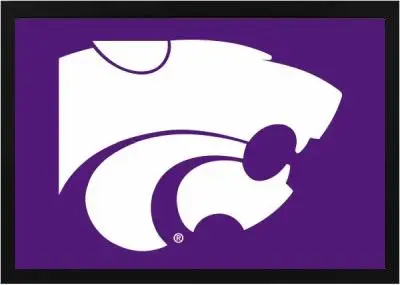 Framed Kansas State Flag 3 Framed Kansas State Flag Black