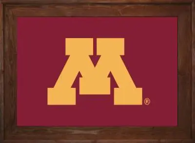 Framed Maroon Minnesota University Flag 2 Framed Maroon Minnesota University Flag Dark
