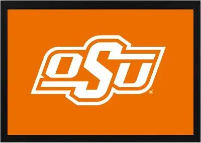 Framed Orange Oklahoma State Flag 3 Framed Orange Oklahoma State Flag - Image 3