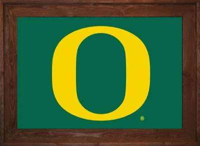 Framed Oregon University Flag 2 Framed Oregon University Flag Dark