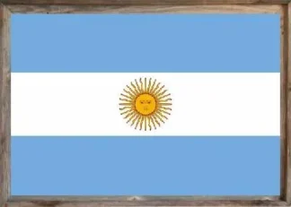 Framed Argentina Flag