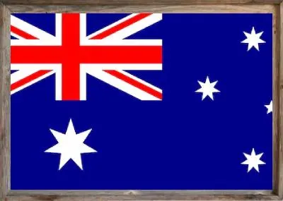 Framed Australia Flag