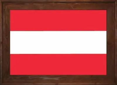 Framed Austria Flag 2 Framed Austria Flag Dark