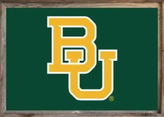 Framed Baylor Flag