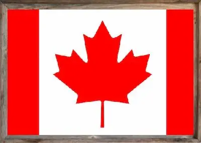 Framed Canada Flag