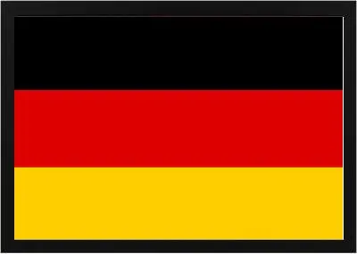 Framed German Flag 4 Framed German Flag Black
