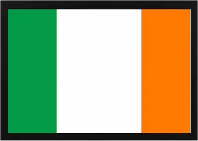 Framed Ireland Flag 3 Framed Ireland Flag Black
