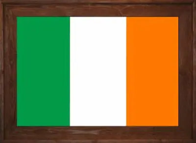 Framed Ireland Flag 2 Framed Ireland Flag Dark