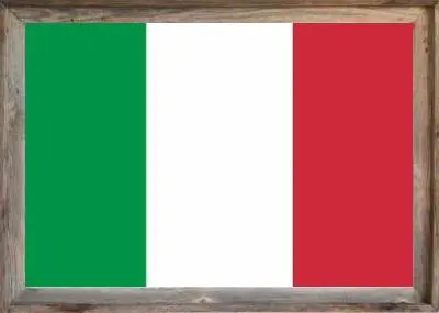 Framed Italian Flag