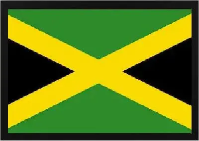 Framed Jamaican Flag 3 Framed Jamaican Flag Black