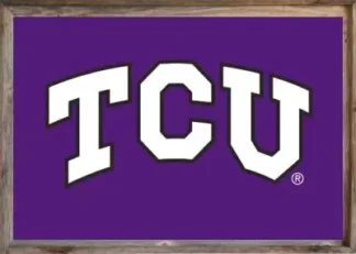 Framed TCU Flag
