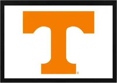 Framed White Tennessee University Flag 3 Framed White Tennessee University Flag Black