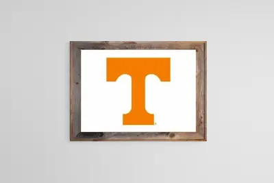 Framed White Tennessee University Flag 4 Framed White Tennessee University Flag - Image 4