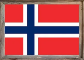 Framed Norway Flag