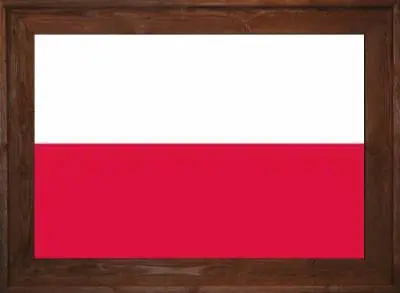 Framed Polish Flag 2 Framed Polish Flag Dark