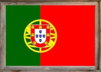 Framed Portugal Flag