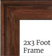 $239 - 2x3 Dark Stain Frame