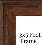 $629 - 3x5 Dark Stain Frame