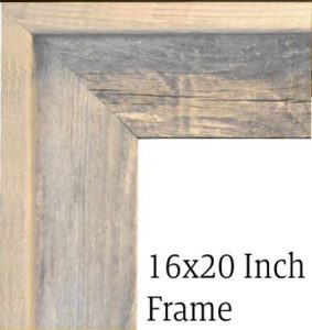 $105 - 16x20 Light Natural Frame