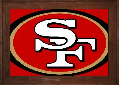 Framed San Francisco 49ers Flag 3 Framed San Francisco 49ers Flag - Image 3