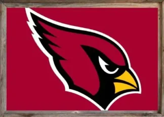 Framed Arizona Cardinals Flag