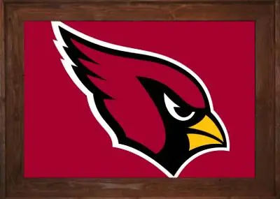Framed Arizona Cardinals Flag 3 Framed Cardinals Flag Dark